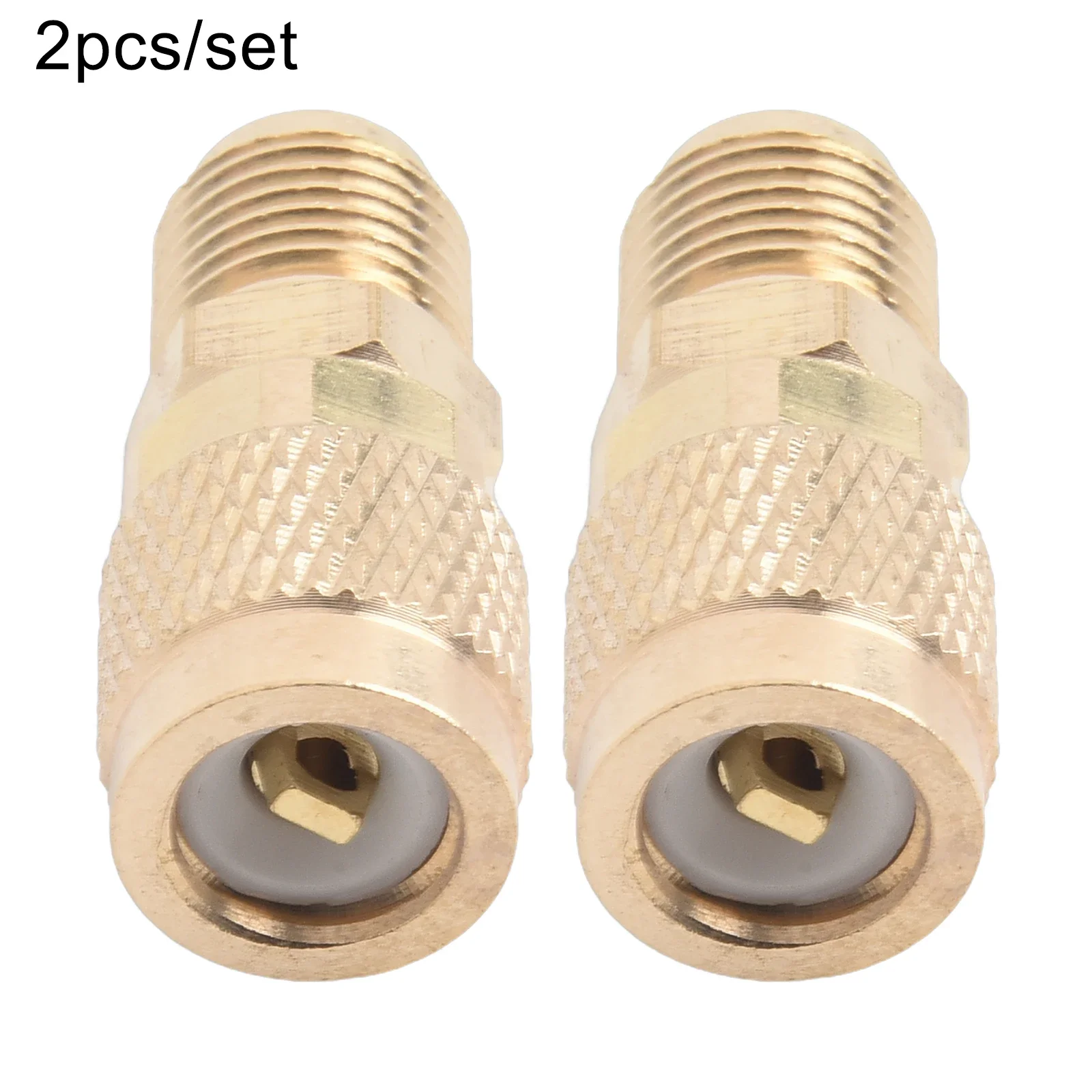 R410a 어댑터 5/16 SAE F 퀵 커넥터, 1/4 SAE M 플레어 5 16 SAE M-1/4 SAE 암 수, R410 R32 R22 에 적합, 2 개