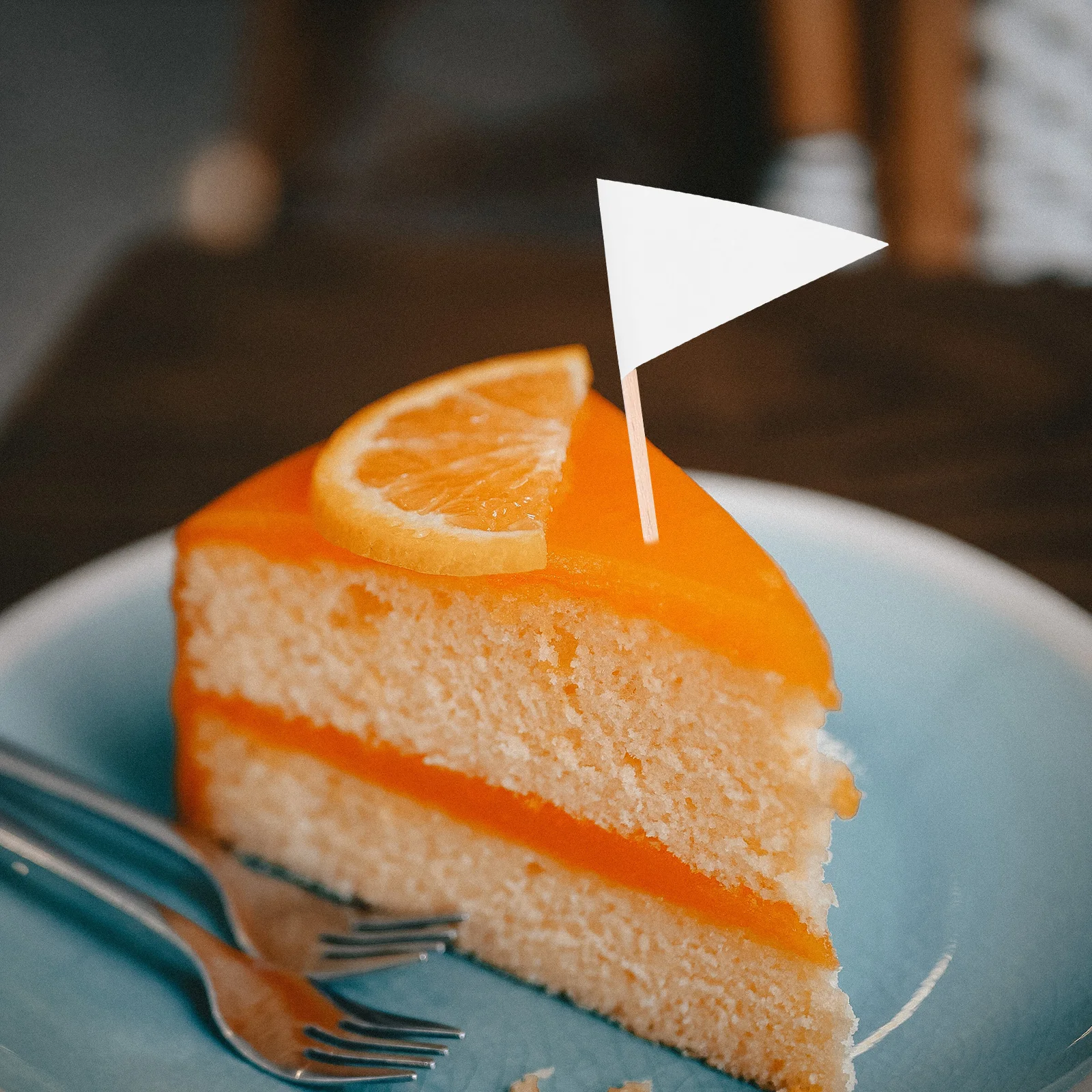 

100pcs Toothpick Cake Decoration Mini Triangle Food For Cupcakes Fruit Appetizers Party Supplies Solid Color Small Stick Cheese