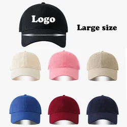 Logo na zamówienie czapka z daszkiem z poszerzonym rondem Unisex Snapback ozdobiona czapkami z daszkiem regulowana duża haftowana czapka z daszkiem