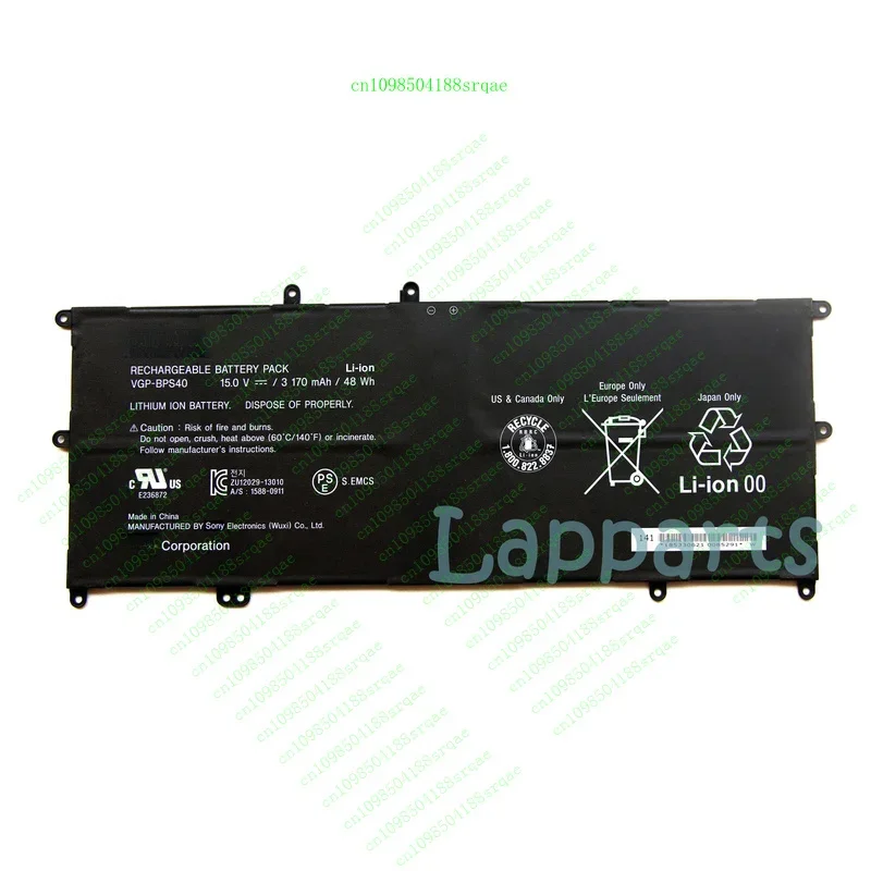 

Оригинальный аккумулятор VGP-BPS40 для Sony VAIO Flip SVF15A 14A SVF15N17CXB SVF15N18PXB "% тест"