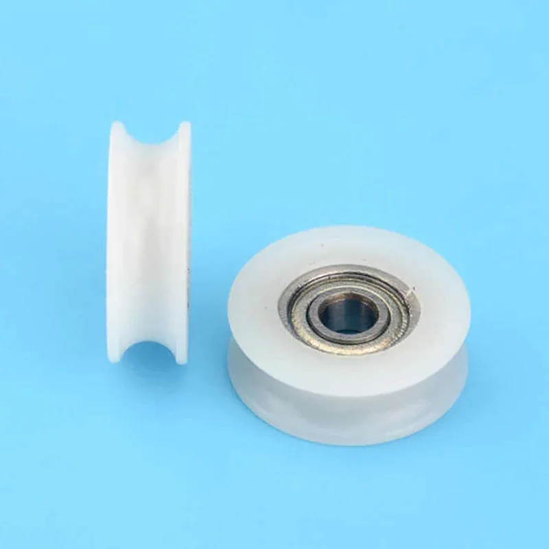 

1Pcs 3*13.5*4.3mm U-shaped Bearing Roller 693 Bearing Moving Pulley Rubber Roller Mute Elasticity Roller Pulley