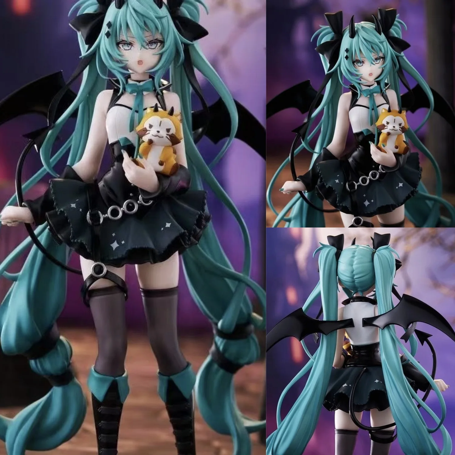 هاتسون ميكو شيطان نمط عمل الشكل المرآب عدة صغيرة الراكون الشيطان الصغير يدوية الصنع لعبة مجسمة هدية عيد ميلاد لهواة الجمع