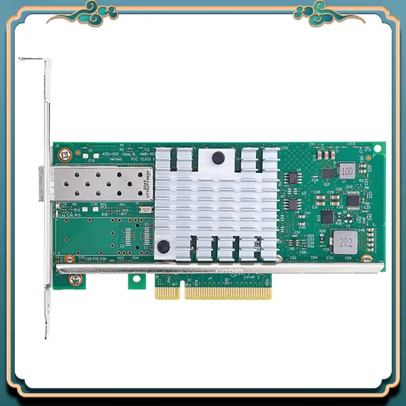 

(New)-10G SFP+ Network Card For Host Controller PCI-E X8/Compatible With X16 Pcie V2.0 (5.0 GT/S)