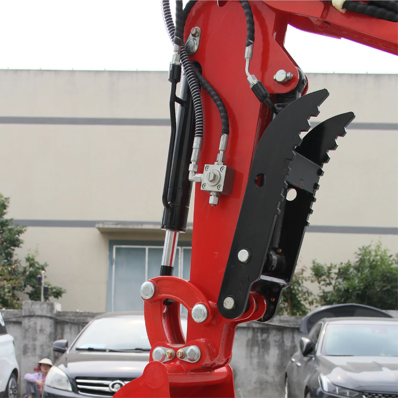 حفارة صغيرة جديدة تمامًا من MACHPRO مغطاة بطول 1 طن، سقف بمشبك الإبهام الهيدروليكي، محرك كوبوتا، متوفر في الولايات المتحدة