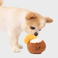 Cute Coconut Toy Food Sound Slow Food Plush Pet Toy Fun Dog Puzzle Slow Food Cat and Dog Puppy Toys Dog Accessories