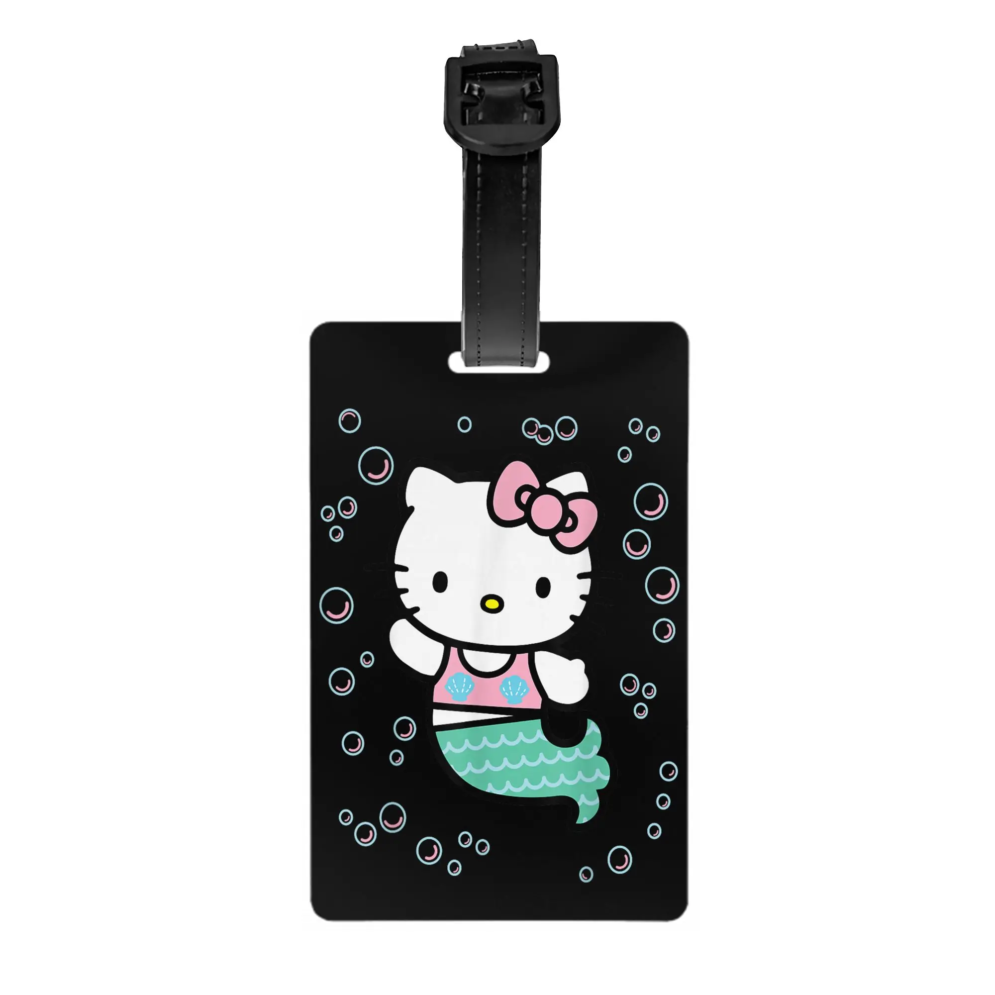 ハローキティ漫画荷物タグスーツケース PVC プラスチック旅行アクセサリーホルダー手荷物タグ名 ID アドレス手荷物タグギフト