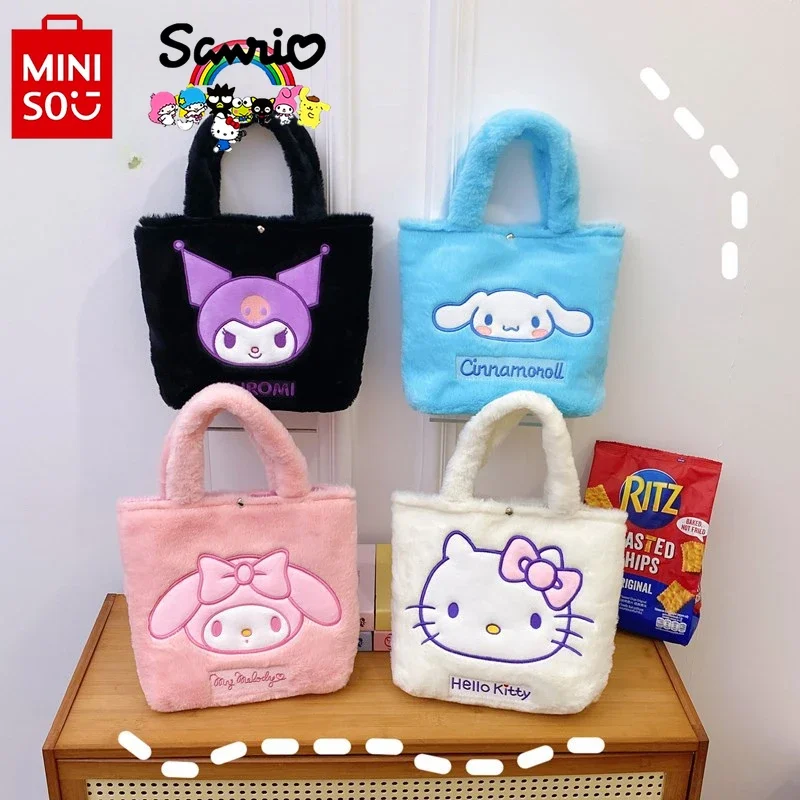 

Sanrio 2025 New Women's Handbag Fashion High Quality Girl Shoulder Bag Cartoon Versatile Women's Multi Functional Storage Bag