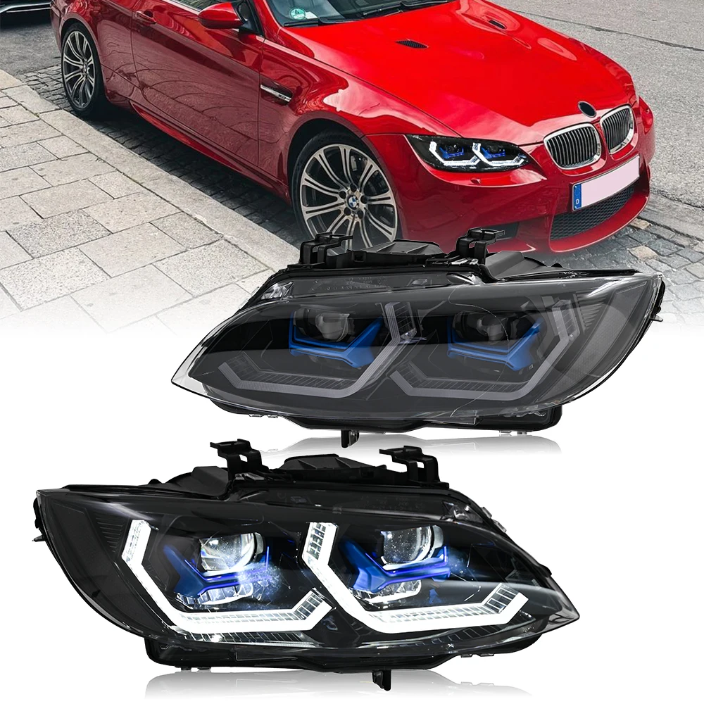 

Фары для BMW E92 E93 2007-2010 3-Series 328i 335i Coupe светодиодные одна пара передних фонарей в сборе, автоаксессуары