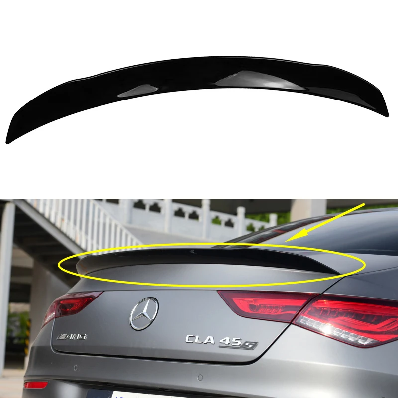 Car Rear Wing Lip Trunk Spoiler C118  for Mercedes Benz CLA Class W118 2019-2020 CLA250 CLA200 CLA220 ABS Spoiler