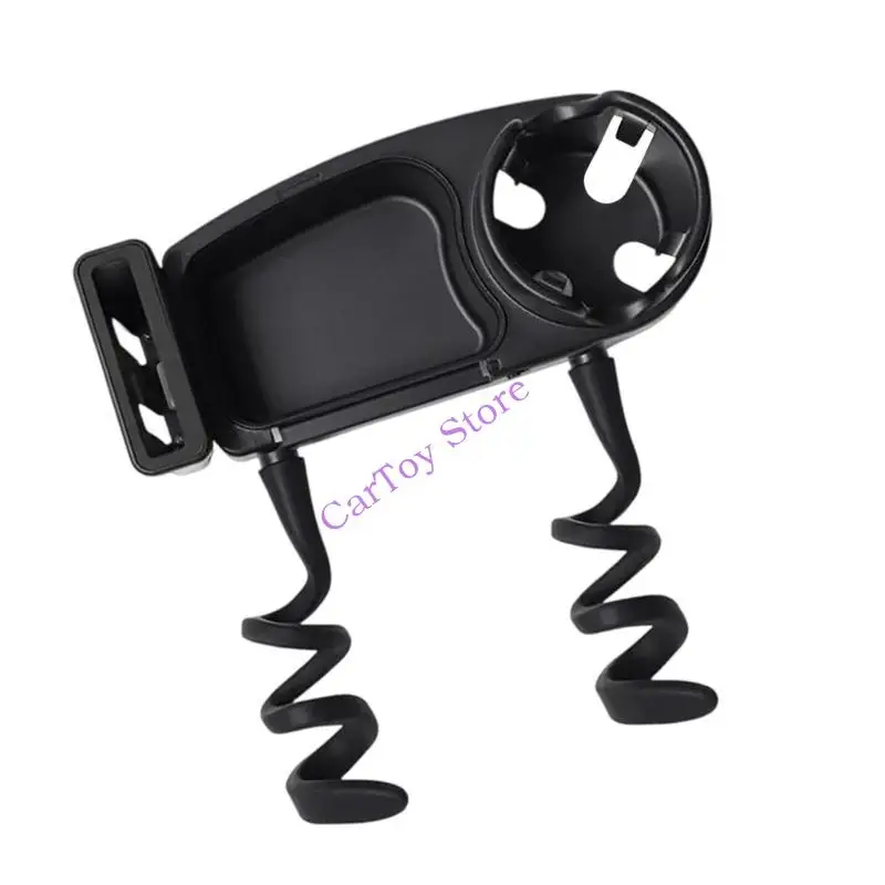 

634F Strollers Cup Holder for Snacks Tray Phone Holder Detachable Tray