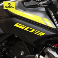 POSFIRA pegatinas de entrada de aire para motocicleta, calcomanías de vinilo para Yamaha MT03 MT 03 2018 2019 MT-03, accesorios adhesivos de carenado para motocicleta
