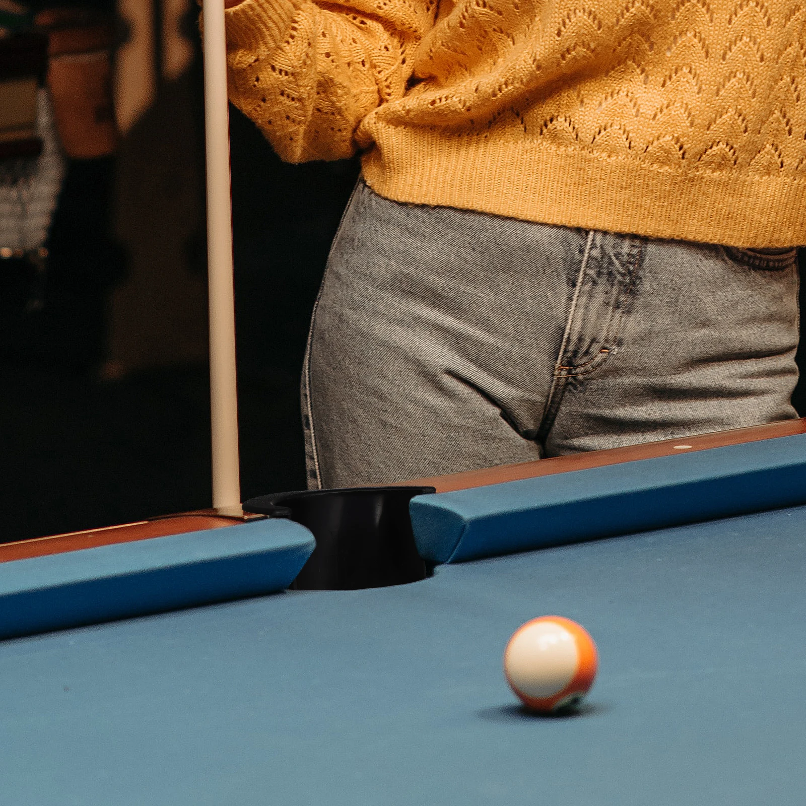 

6pcs Pool Table Accessories Durable Plastic Black Color Pocket Liners Billiard Pockets Desktop