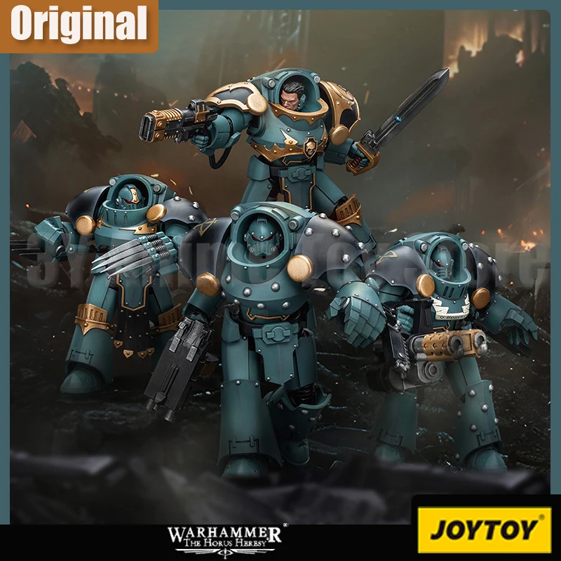 JOYTOY Warhammer 30k 1/18 Action Figure Sons Of Horus Tartaros Terminator Squad Sergeant Model Doll Collect Decor Toy Xmas Gift