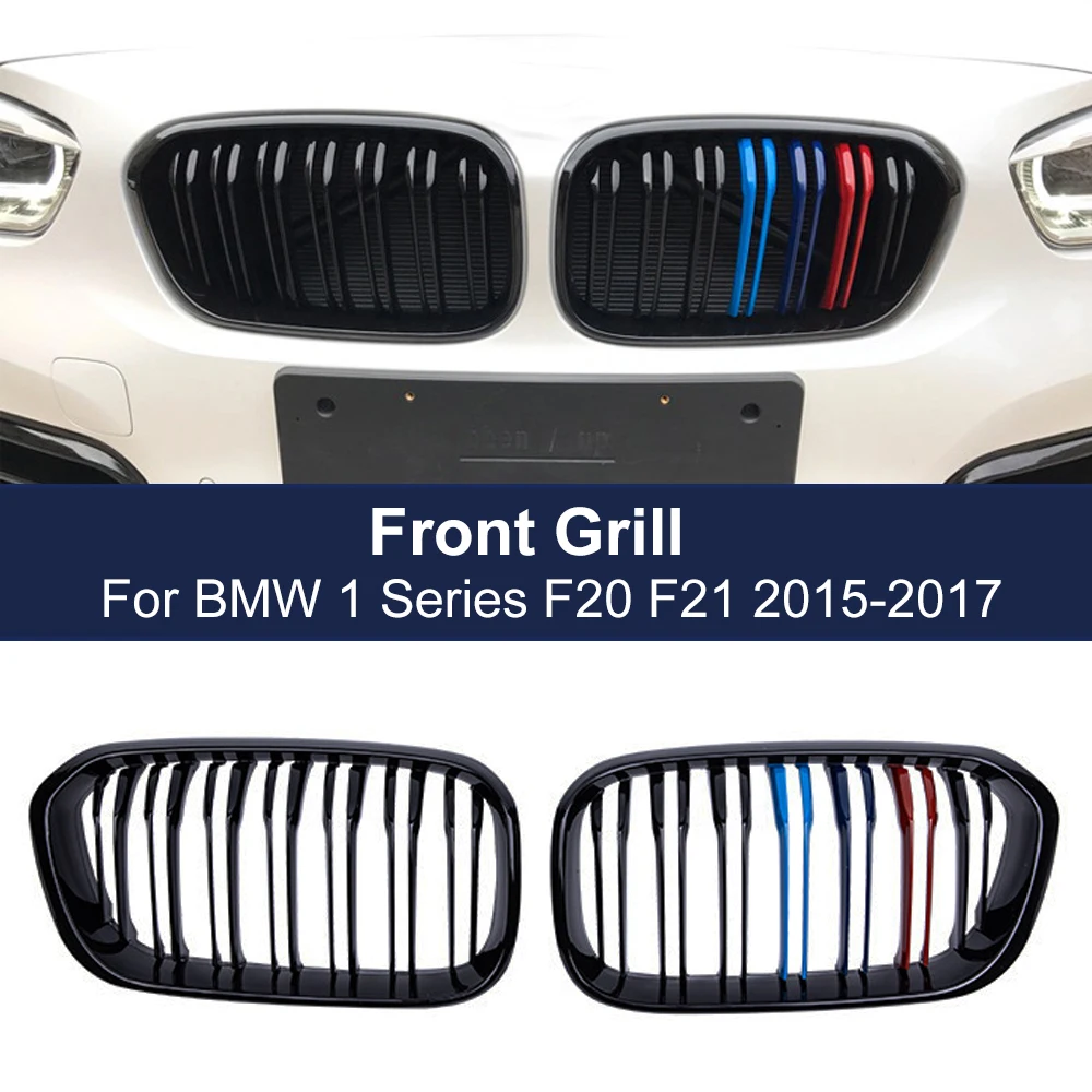 

Поп 1 пара автомобильных передних решеток капота для BMW 1 серии F20 F21 LCI 118 120 125 135i 2015 2016 2017 2018 M Цвет ABS Материал