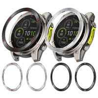 Metal Bezel for Garmin Fenix 8 Time zone Style Replace stainless steel ring watch case accessories