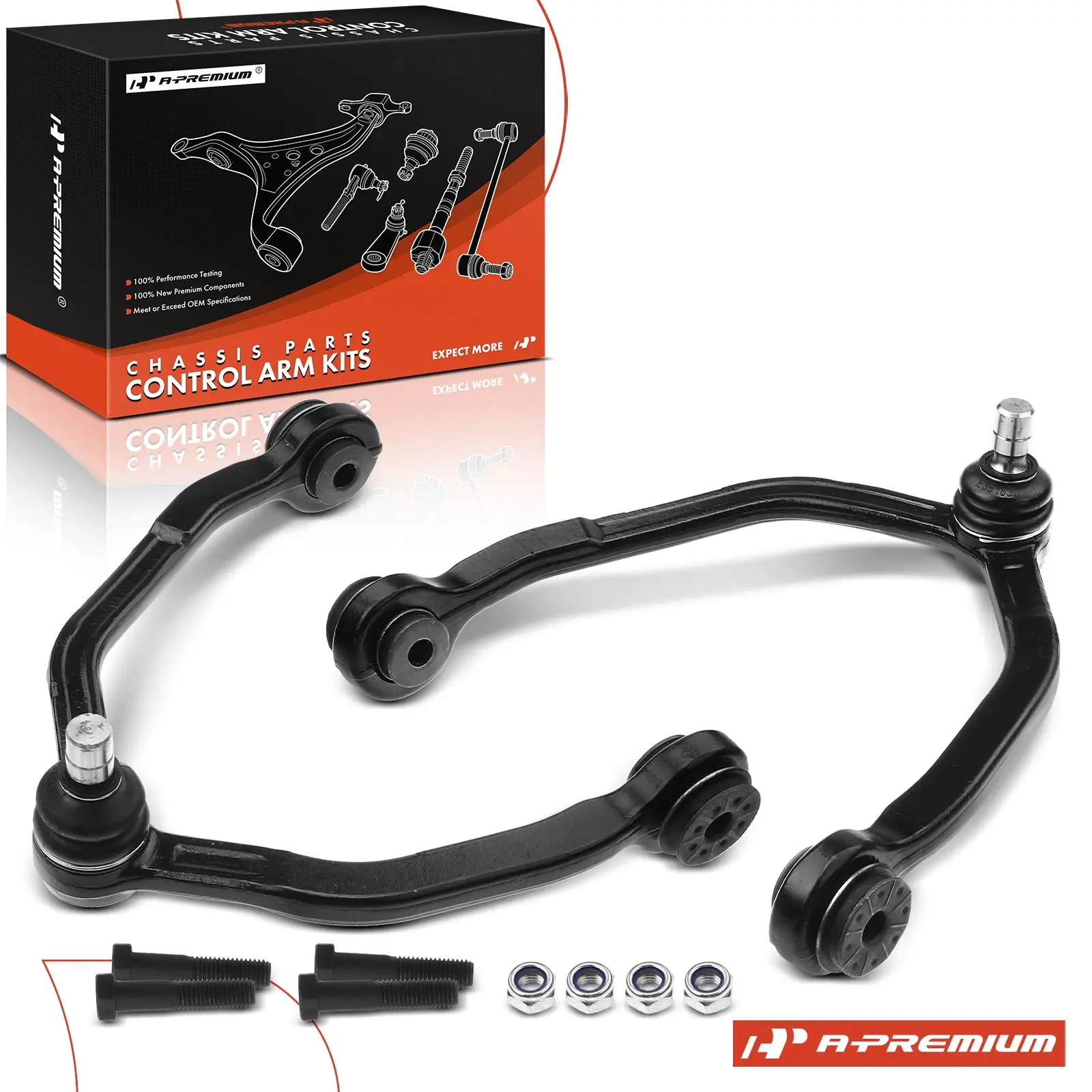 A-Premium 2x Front Upper Control Arm with Ball Joint for Mercury Cougar 1989-1997 Ford Thunderbird 1989-1997