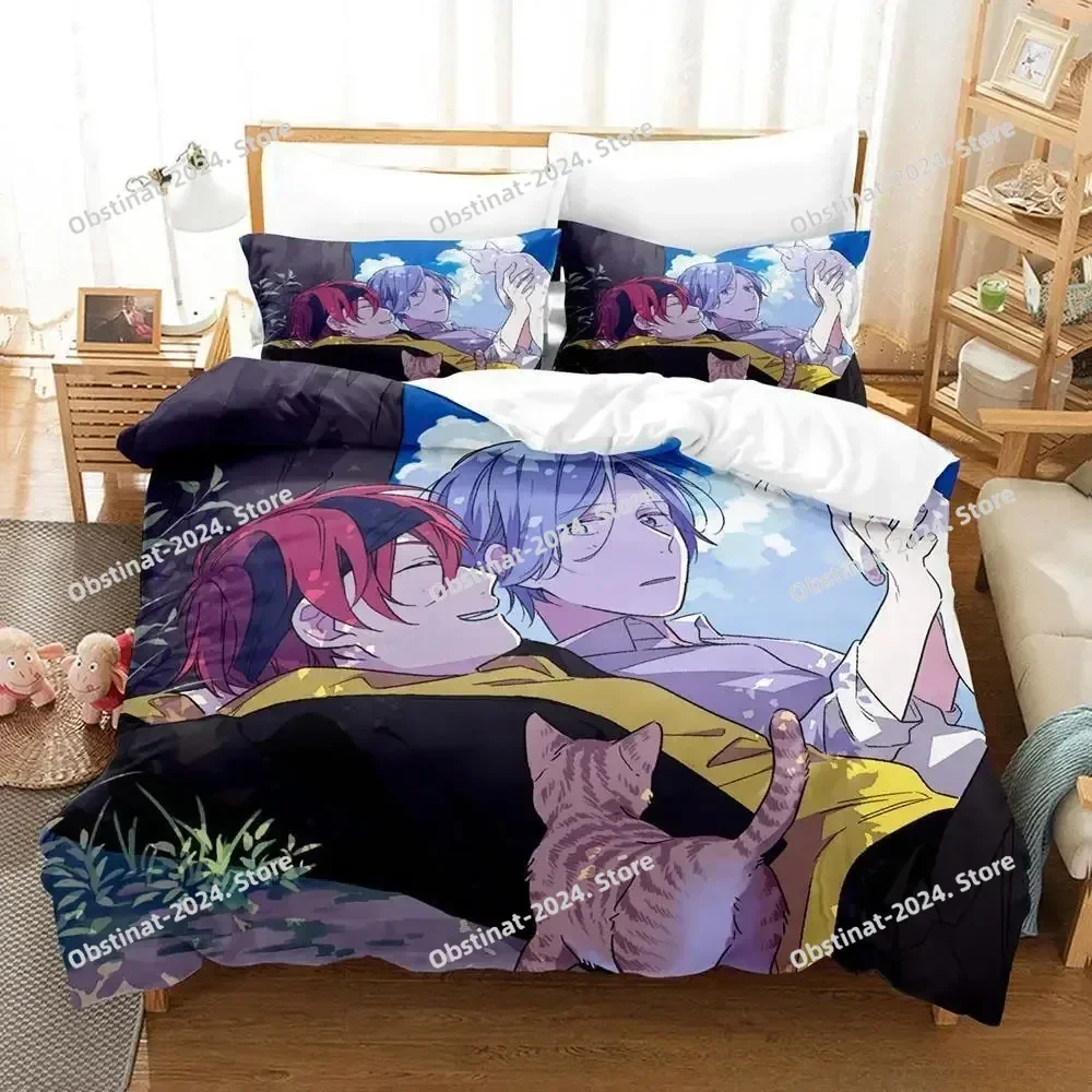 New SK8 the Infinity Bedding Set Single Twin Full Queen King Size Bed Set Adult Kid Bedroom Duvet cover Sets Anime Bed Sheet Set