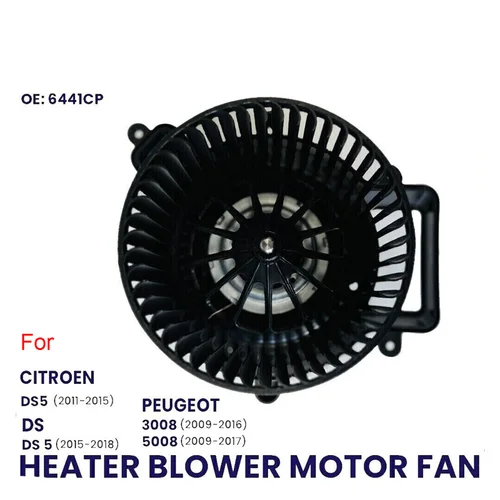 Imagen 2 del producto Ventilador de MOTOR para CITROEN DS5, DS, PEUGEOT 3008, 5008, MK1, 09-2017, 6441CP