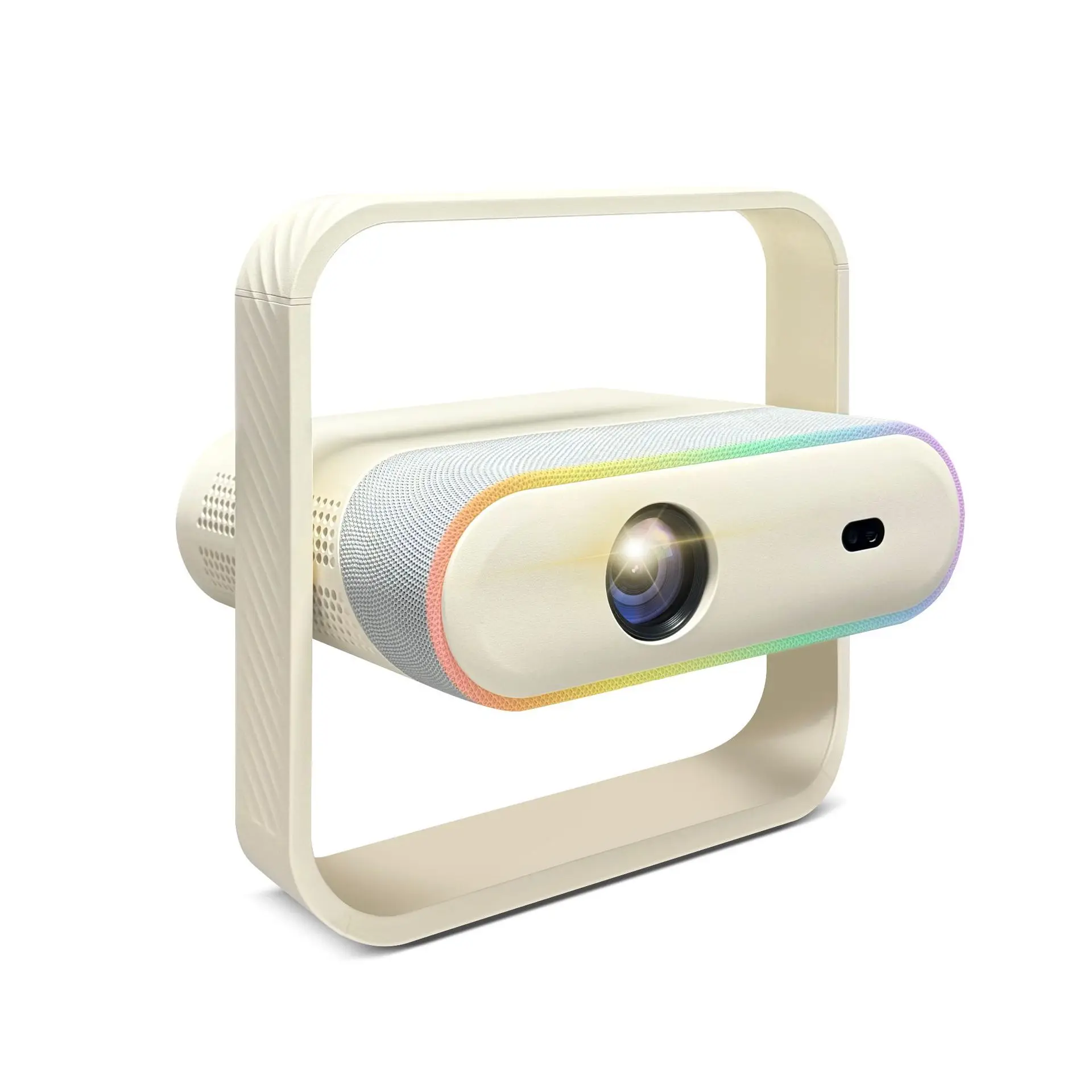 

New castable ceiling projector, ultra-thin body rotating pan-tilt, creative atmosphere light, home portable cinema projector