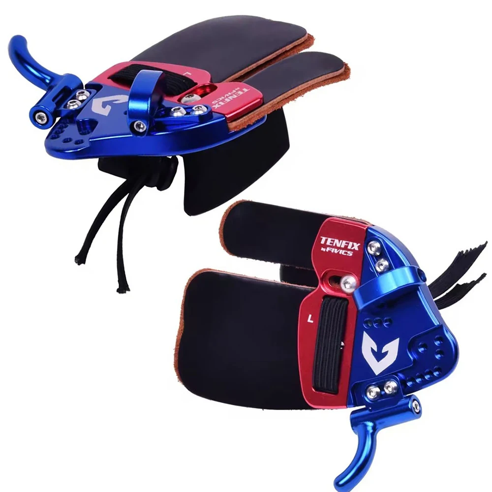 

Leather Cordovan Finger Guard Protection Fingertab Aluminum S/M/L Compound/Recurve Bow Archery Hunting Shooting Accessories