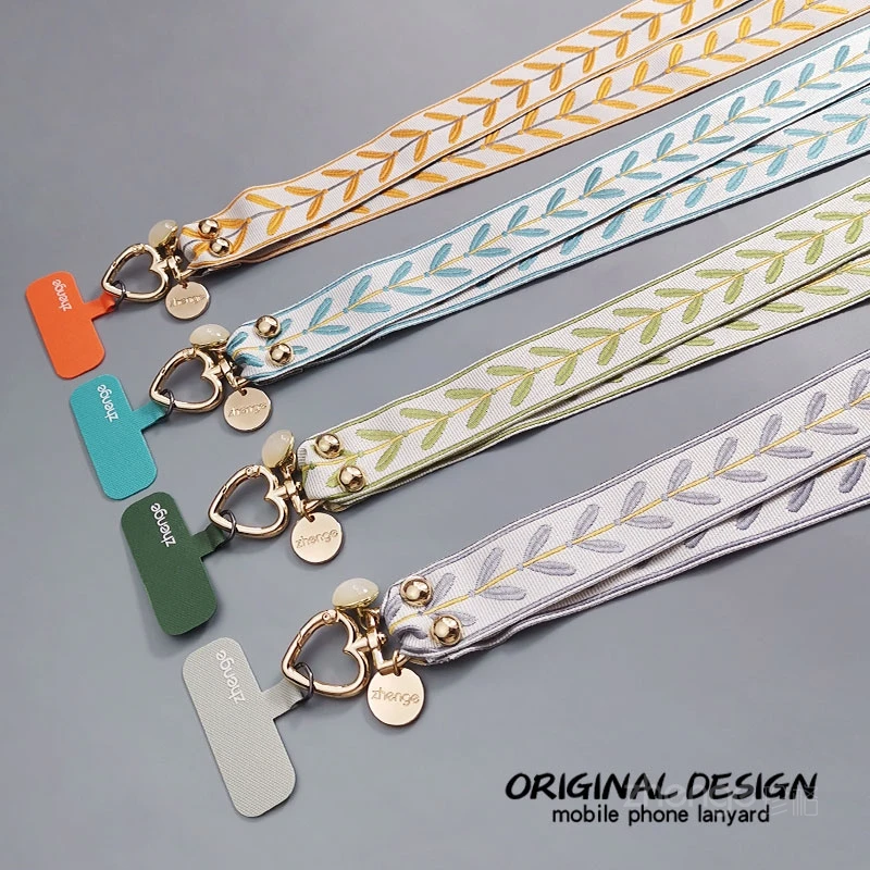 

Ремешок для мобильного телефона с длинным листом ивы, тканая полоса пропускания, версия, не ограниченная серия, уличный универсальный модный новый продукт