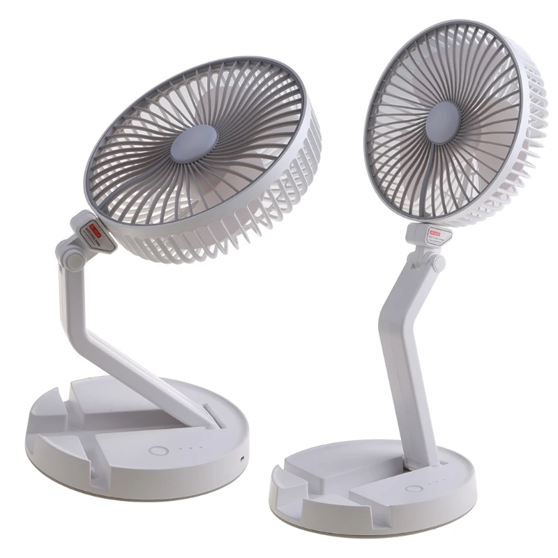 Desktop Cooling Fan USB Rechargeable Desk Fan 3 Speed Adjustable Portable Fan Dropship