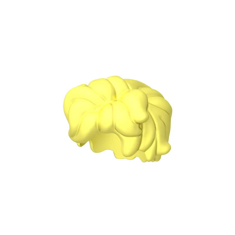 Gobricks GDS-90233 Minifig Hair 1PCS Tousled and Sticking Out on Both Sides Brick compatible Assembles Building Blocks