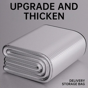 Açık Su Geçirmez Mat Çift taraflı Alüminyum Film Zemin Mat Su Geçirmez ve Zehirli Kamp Çadırı Mat Plaj Kum Mat