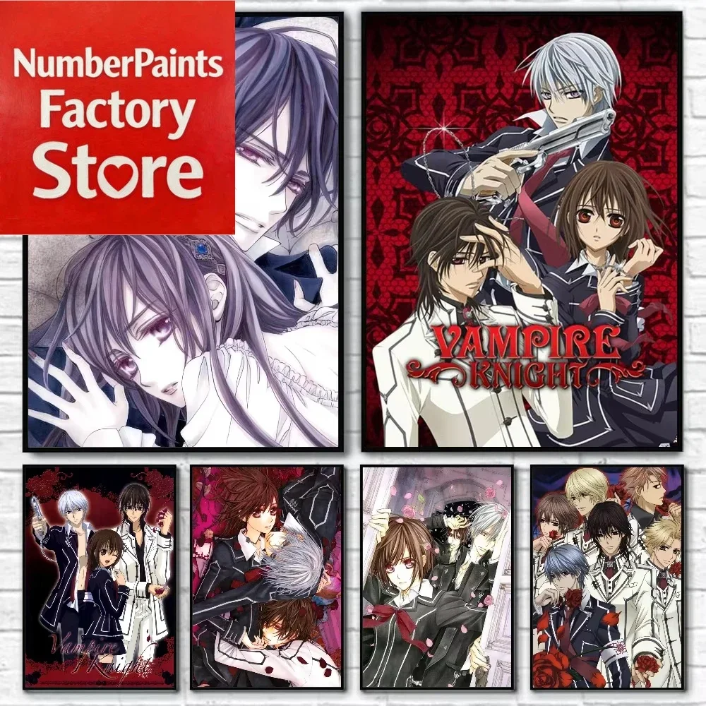 

DIY Paint by Numbers Kits Anime V-Vampire Knight paint with numbersHome Decor, Wall Art Perfect Gift, Anniversary Gift without