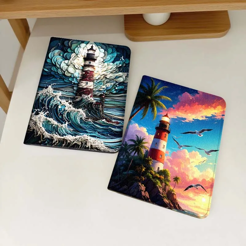 

Luxury Iron Tower Art Tablet Case For Samsung Galaxy Tab S6 S8 S9 S10 Lite FE 10.4 11 Inch 2022 2024