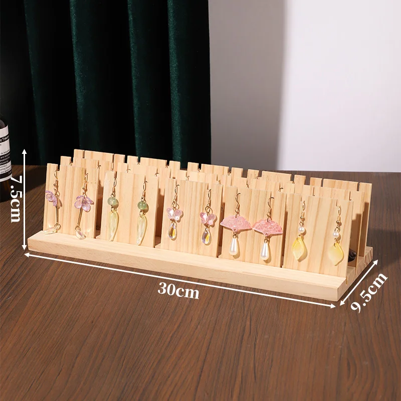 Houten oorbel displaystandaards, sieraden oorbel displayhoud