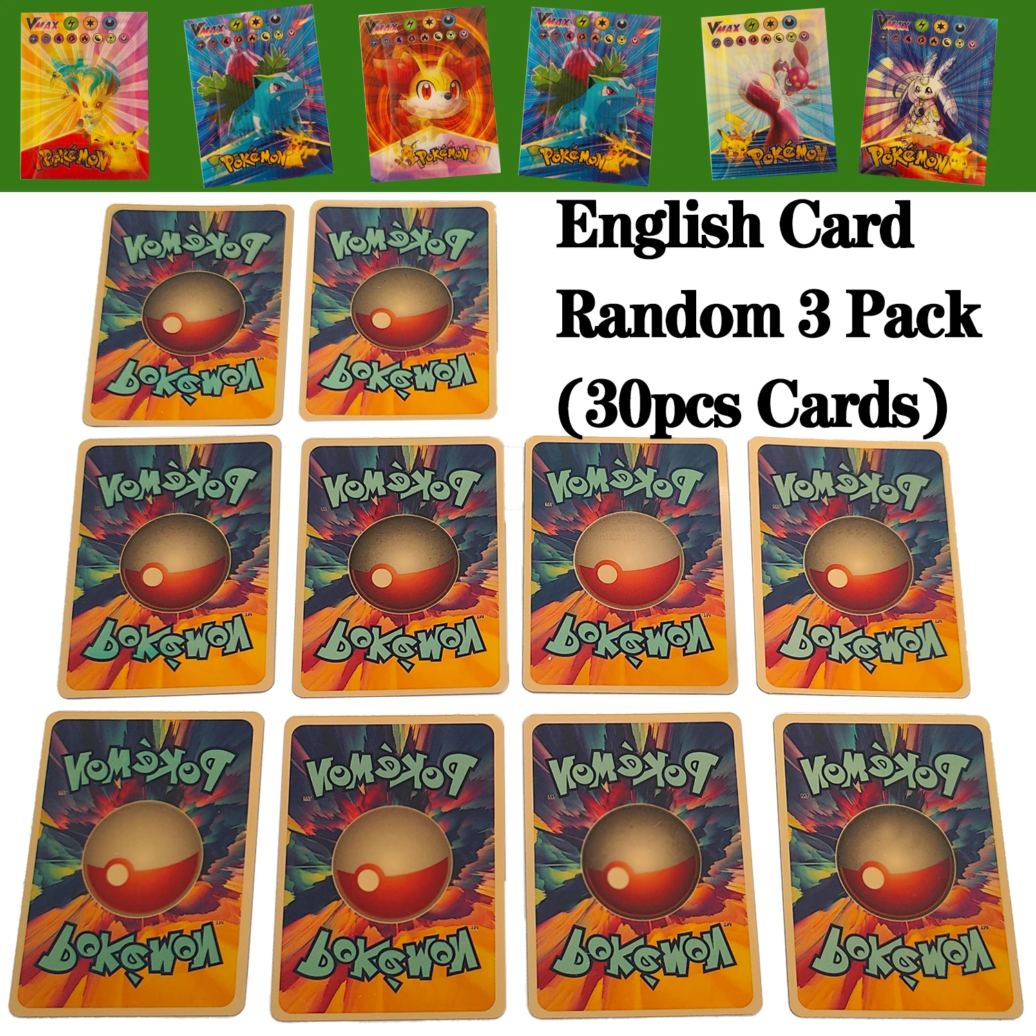 Cartas de Pokémon 3D en inglés, Vmax, Gx, Charizard, Pikachu, colección de juegos comerciales, cartas de batalla, juguetes para niños, envío directo, venta al por mayor