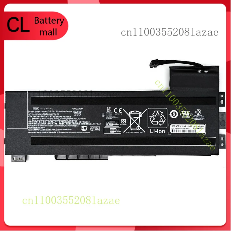 

Аккумулятор VV09XL для HP ZBook 15 G3 G4 серии 808452-001 808452-002 HSTNN-DB7D