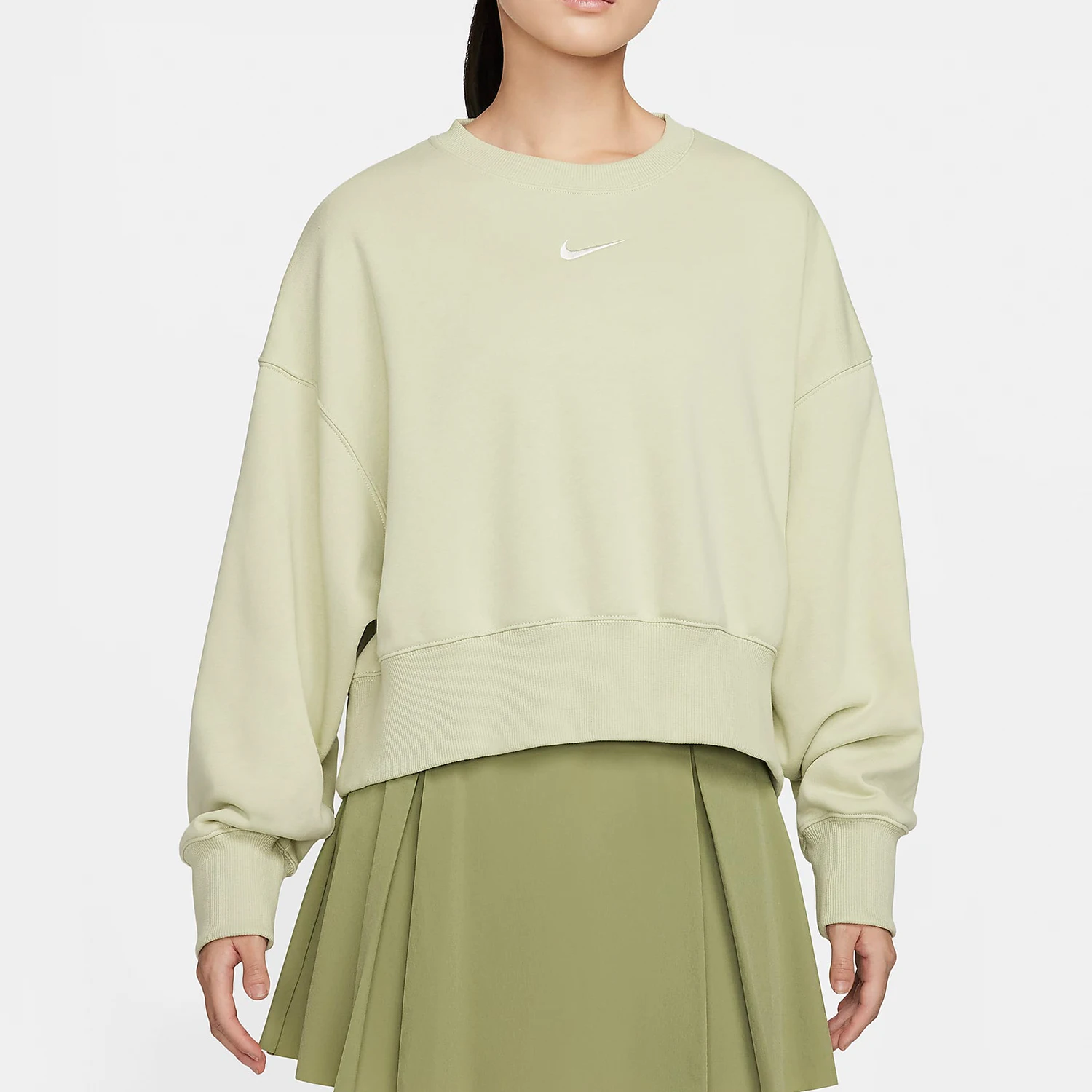 

Nike genuine 2024 New Women's Short Round Neck Knitted Sweatshirt FZ6810-371