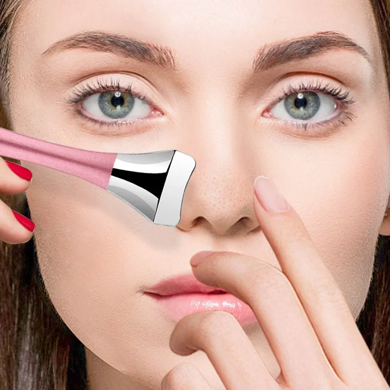 1PCS Manuelle Mitesser Extractor Removal Tool Gesicht Spachtel Für tiefe poren reinigung Mitesser Entferner Schönheit Edelstahl werkzeug