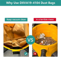 SOFT-12PCS Vacuum Dust Paper Bag Fit For  Dxva19 4104 Vacuum Cleaner Accessories Spare Parts Dust Bag