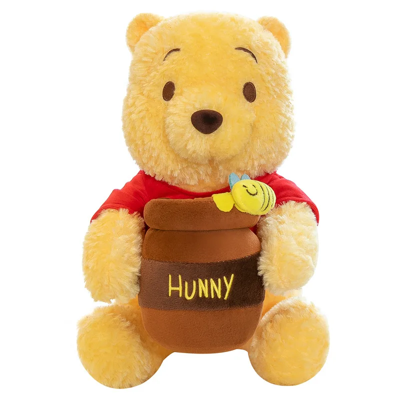 Dessin animé pot de miel Winnie l'ourson peluche poupée jouets Disney Anime ourson poupées en peluche enfants enfants Kawaii cadeau d'anniversaire jouets