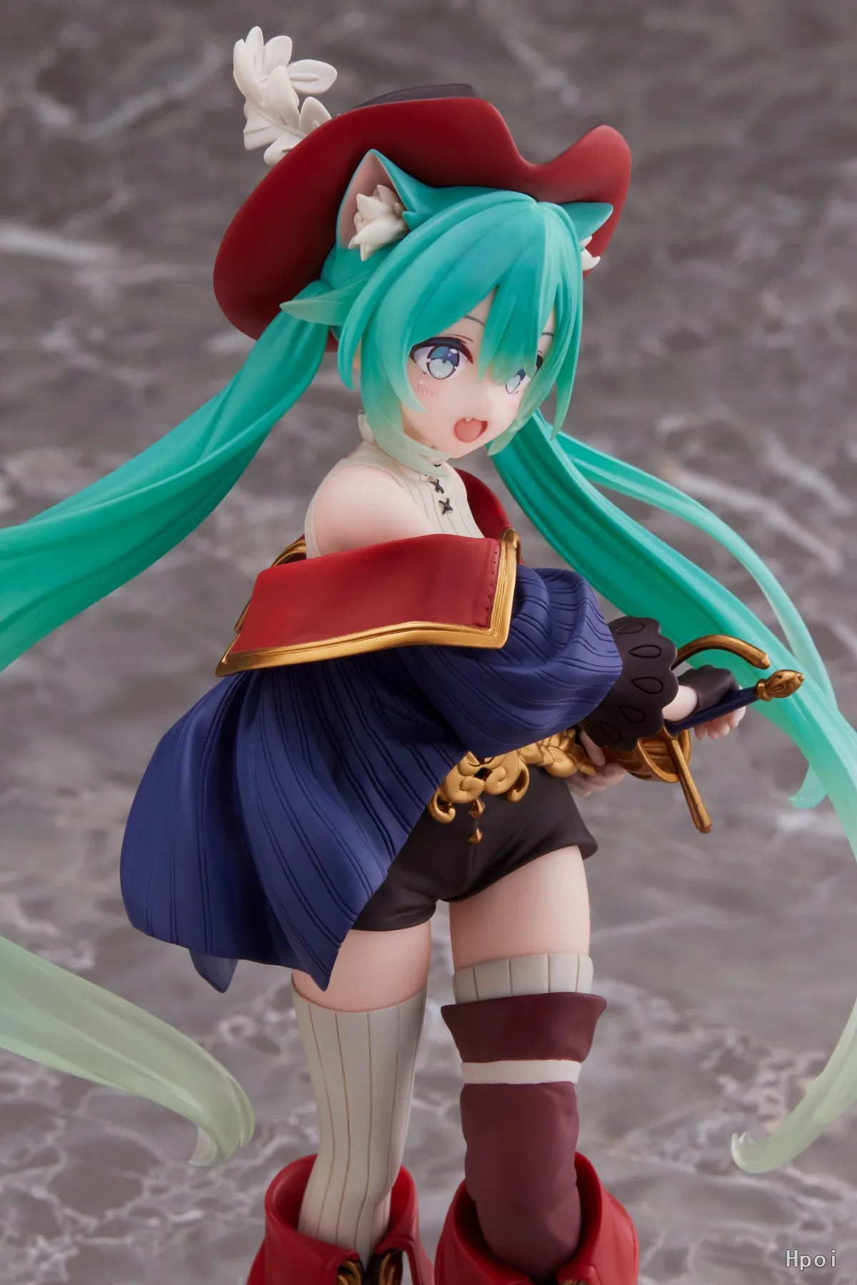 Anime Hatsune Miku Figure Fairy Tale Wonderland Hatsune Miku Puss in Boots Kawaii Action Figures Adult Collection Model Toy Gift