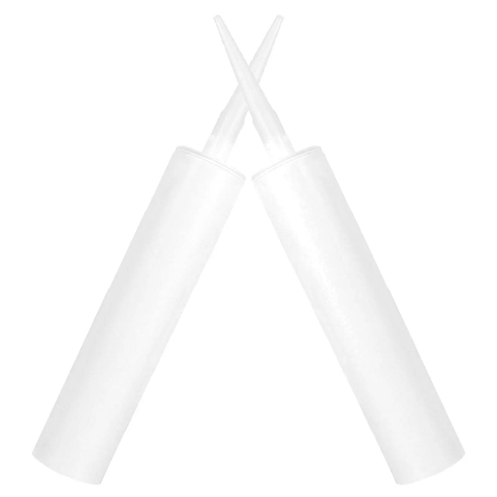 

2 шт. пустых многоразовых тубусов для герметика с заостренным наконечником для ремонта трещин и устранения протечек, для хранения герметика