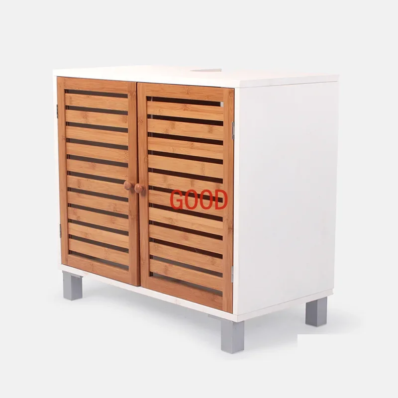 

Bamboo Tool Storage Cabinet Modern Living Room Furniture Home Office Living Room