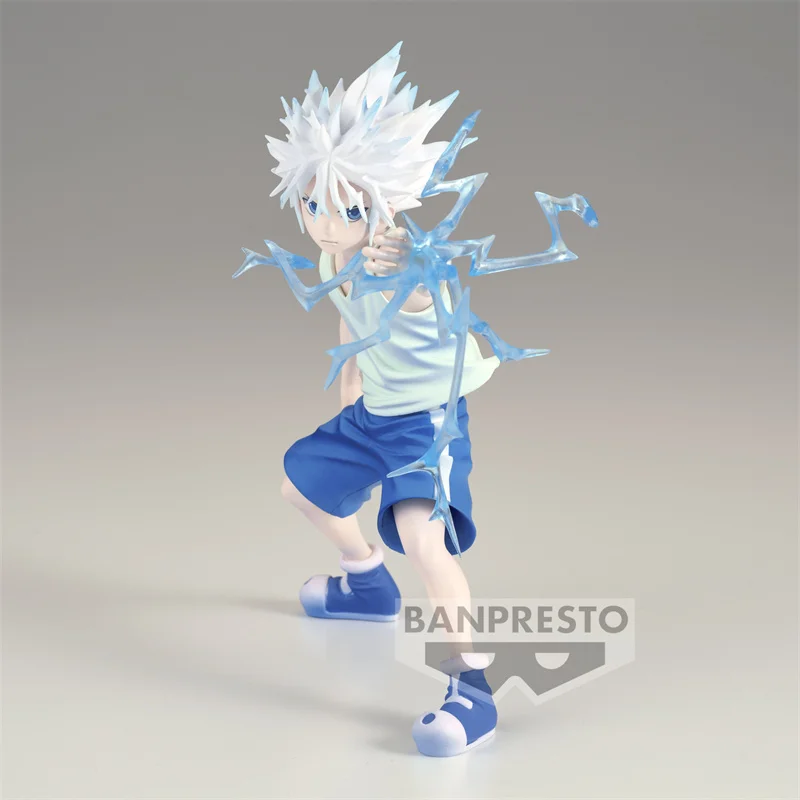 Genuine Original BANPRESTO Killua Zoldyck Kurapika HUNTERxHUNTER 13cm PVC Anime Figure Collectible Model Statuette Birthday Gift