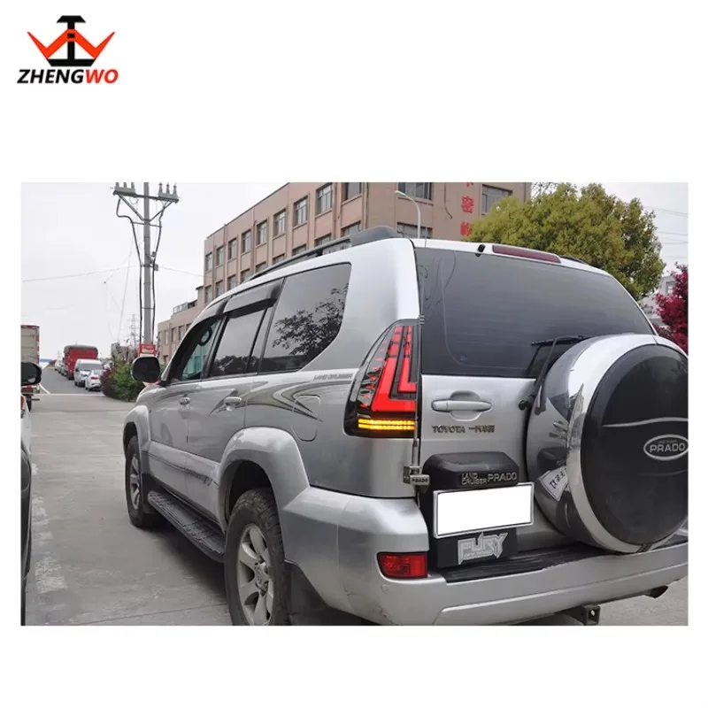 

ZHENGWO Tail Lamp For Lexus GX/Toyota Prado 2003-2009 Year With Start-up Animation & Sequential Indicator Rear Lamps Assembly