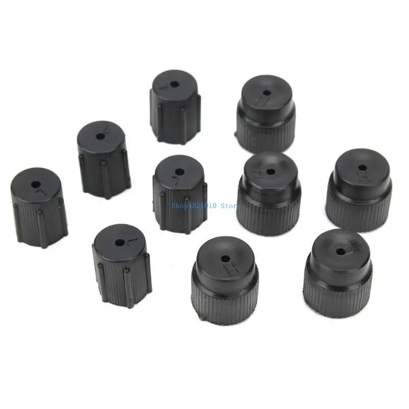 

T3LF 10Pcs System Charging Port Caps R134a 13mm 16mm Air Conditioning Service Caps