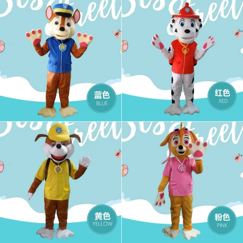 Cartoon Paw Patrol Cosplay Costume Mascot Set Adult Clothing Commercial Activity Advertising Activity Costumes Christmas Gifts