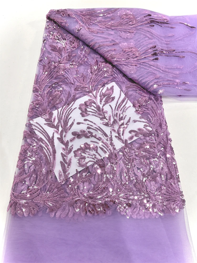 عالية الجودة الأفريقي الأخضر اليدوية مطرز أقمشة الدانتيل 2025 الخياطة الترتر التطريز النيجيري أقمشة الدانتيل النساء الزفاف