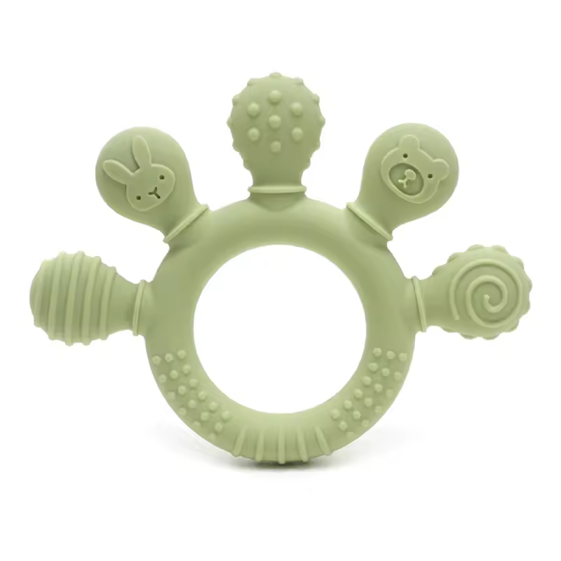 erduo Silicone Baby teether anxiety teething toys 0 12 months chew beads sensory gum relief soother - Image 16