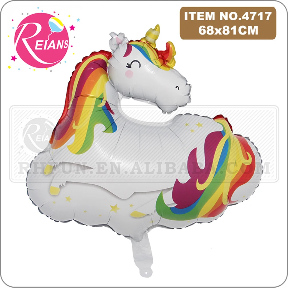 Cartoon Unicorn horse Rainbow Cloud Foil Helium Balloons Animal Theme Party Decoration Baby Shower Kids Birthday Balloon Globos