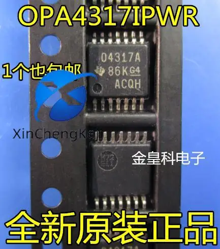

10 шт. оригинальный новый OPA4317IPWR OPA4317IPW 04317A TSSOP-14 операционный усилитель IC