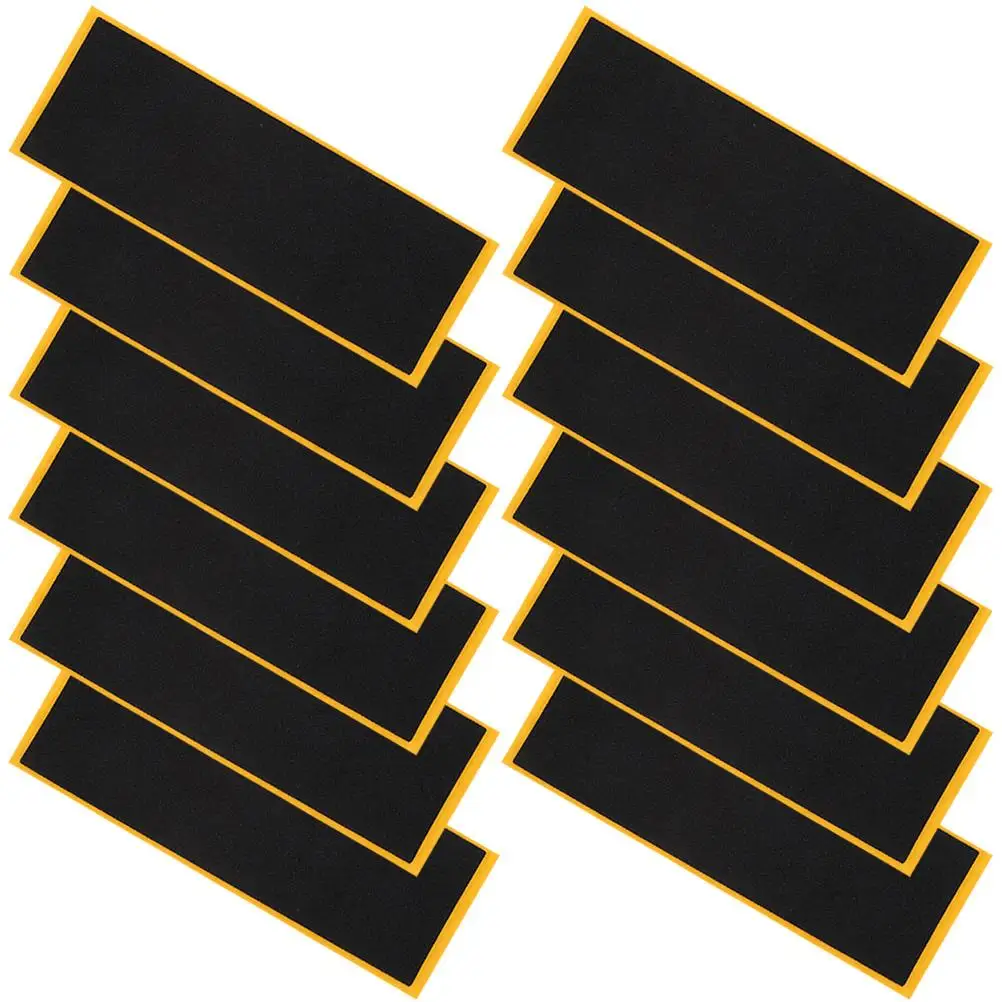 

12 Pcs Grip Tape Black Non-slip Foam Accessories Skateboards Replacement Nonslip Grip Tape Stickers Supplies
