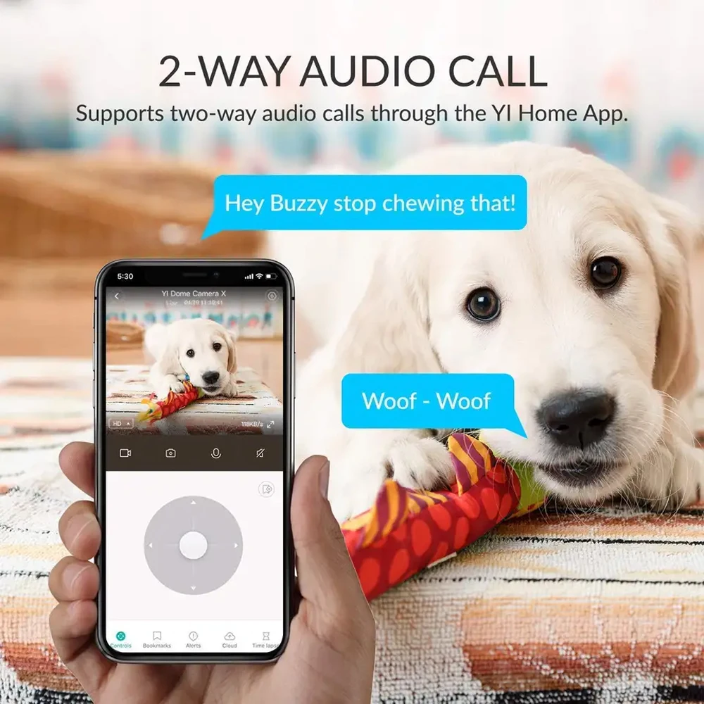 Versione globale Webcam di rete IP A1 WiFi 1296P HD telecamera IP videocamera di sorveglianza per visione notturna per la sicurezza interna domestica